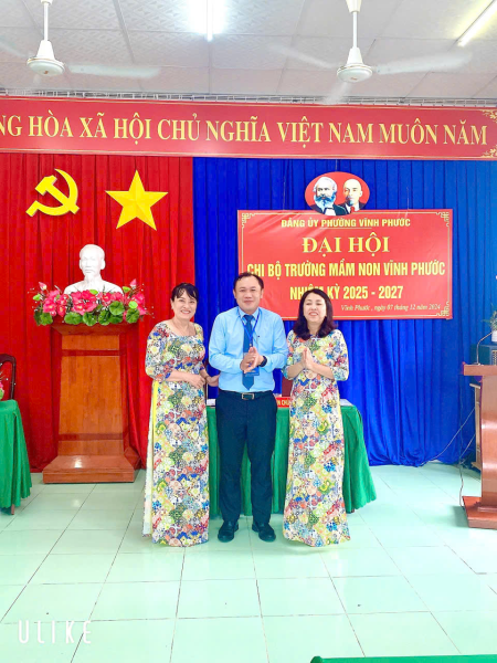 ĐẠI HỘI CHI BỘ TRƯỜNG MẦM NON VĨNH PHƯỚC NHIỆM KÌ 2025-2027