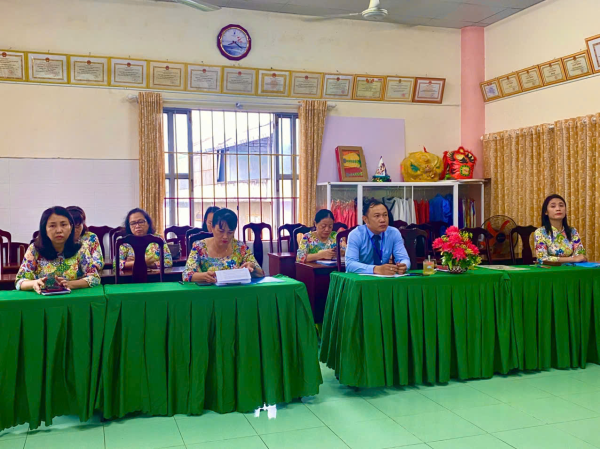 ĐẠI HỘI CHI BỘ TRƯỜNG MẦM NON VĨNH PHƯỚC NHIỆM KÌ 2025-2027